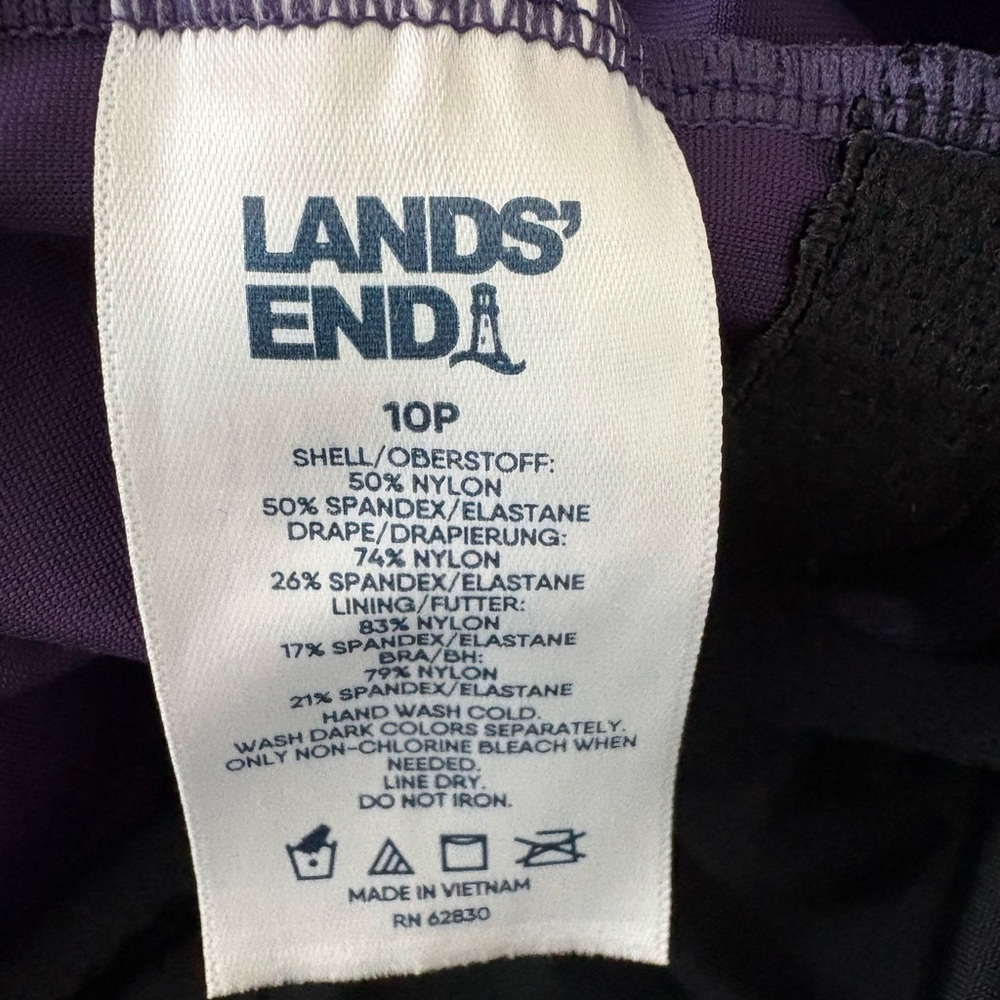 Purple Land’s End Women One Piece Swimsuit - Picture 3 of 3